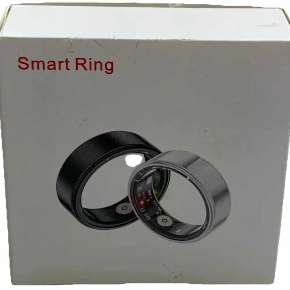 Smart Ring Size 10 Black HR3602 Wearable Heart Rate Blood Oxygen Fitness Tracker